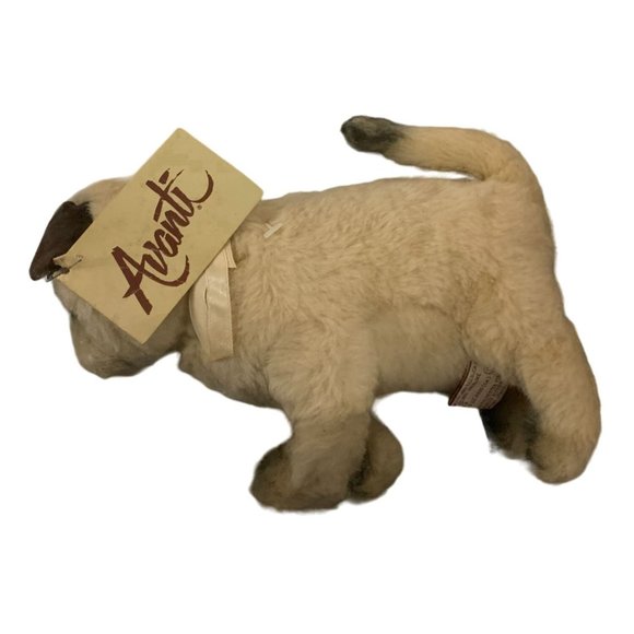 Avanti Siamese Cat Plush Stuffed Animal - Realistic Cat with Cream Colored Bow - - Picture 2 of 3